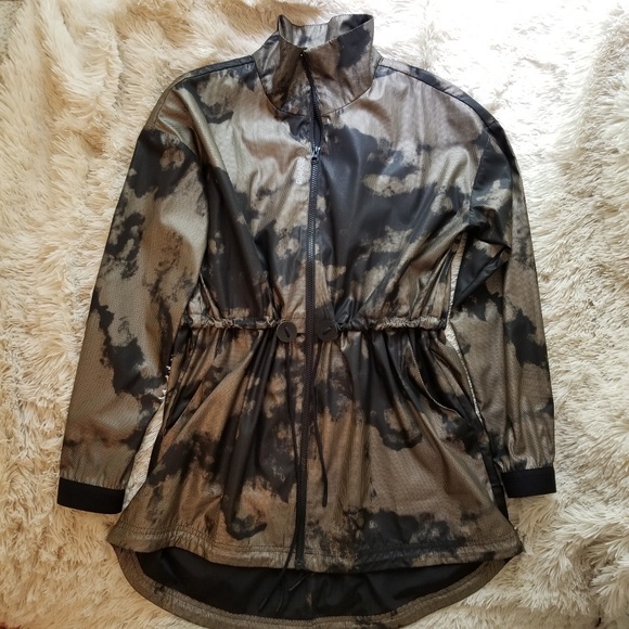 Reebok Camo Print Parka Jacket Gigi Hadid